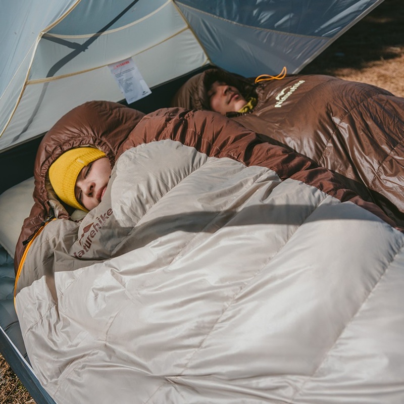 Спальник Naturehike Snowbird CNK2550WS014 L Brown (6927595784464) Блискавка двостороння