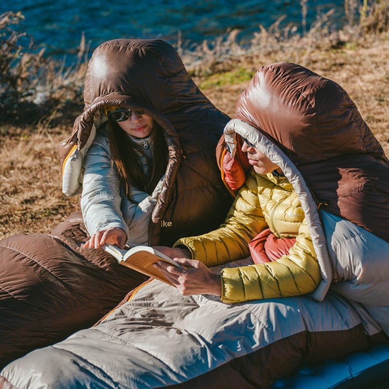 Спальник Naturehike Snowbird CNK2550WS014 M Brown (6927595784495) Блискавка двостороння