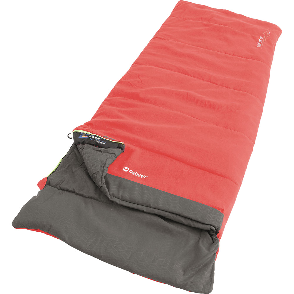 

Спальник OUTWELL Celebration Lux/+4°C Red Left (230361), Спальний мішокCelebration Lux/+4°C Red Left230361