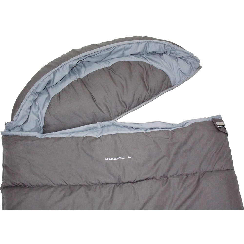 Спальник High Peak Dundee 4/ + 4°C Grey / Light Grey Left (21238) Блискавка ліва