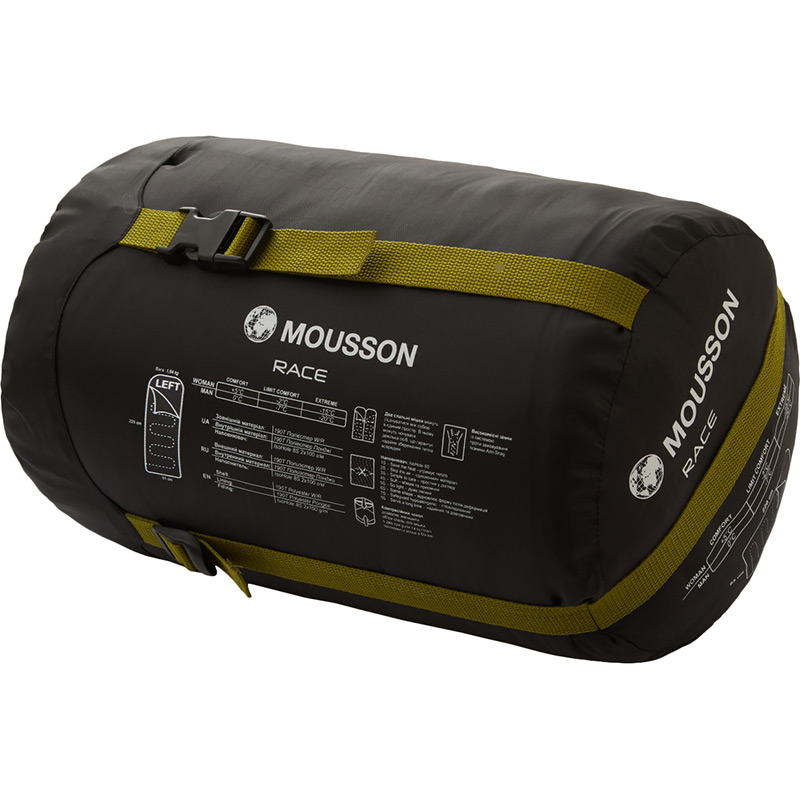 Спальник MOUSSON RACE L OLIVE (4820212114717) Блискавка ліва