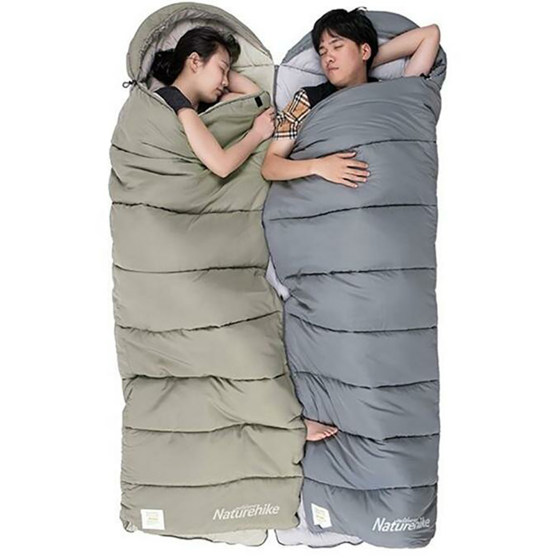 Спальник NATUREHIKE M400 NH20MSD02 L Green (6927595748145-L) Молния левая