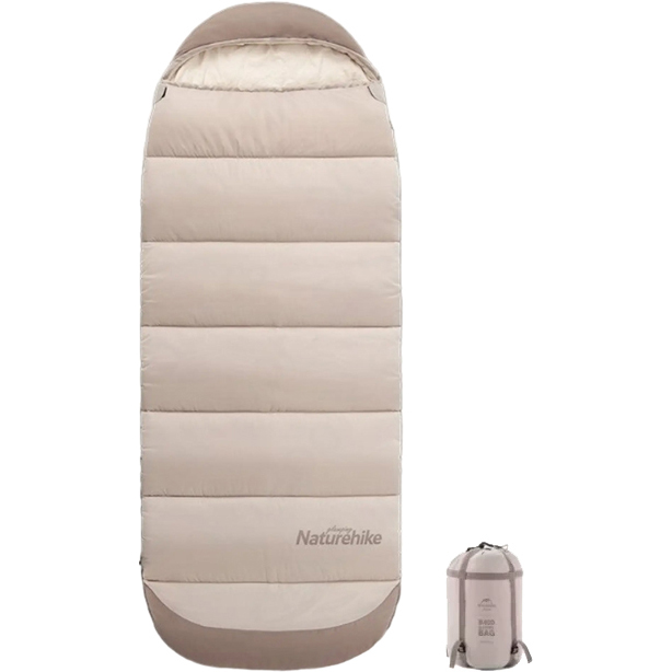 Спальник NATUREHIKE B400 NH21MSD11 бежевий (6927595788301)