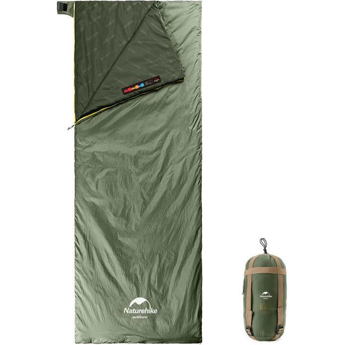 Спальник NATUREHIKE Summer LW180 NH21MSD09 XL зелений (6927595777961-R)