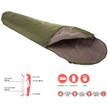 Спальный мешок GRAND CANYON Whistler 190 13°C Capulet Olive Left (340018)