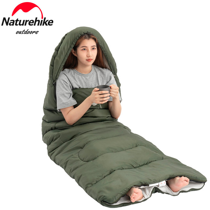 Спальник NATUREHIKE Y150L NH21MSD08 Dark green (6975641888765) Молния правая