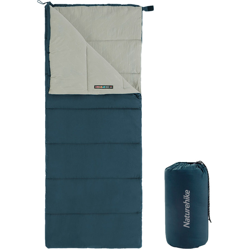 Зовнішній вигляд Спальник NATUREHIKE F150 NH22MSD05 Dark Blue (6927595797761-L)