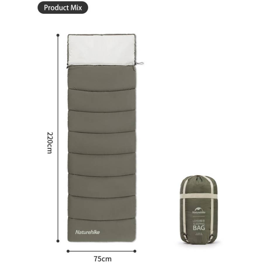 Спальник NATUREHIKE LD350 Green (CNK2300SD016) Сфера применения пешеходный туризм