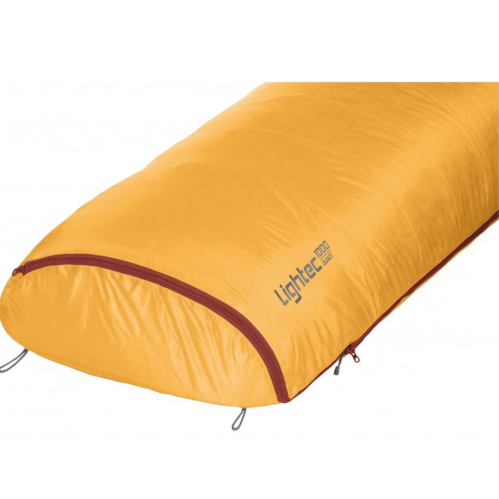Спальний мішок FERRINO Lightec 1000 Duvet RDS Down -6°C Yellow (86702NGG) Блискавка ліва
