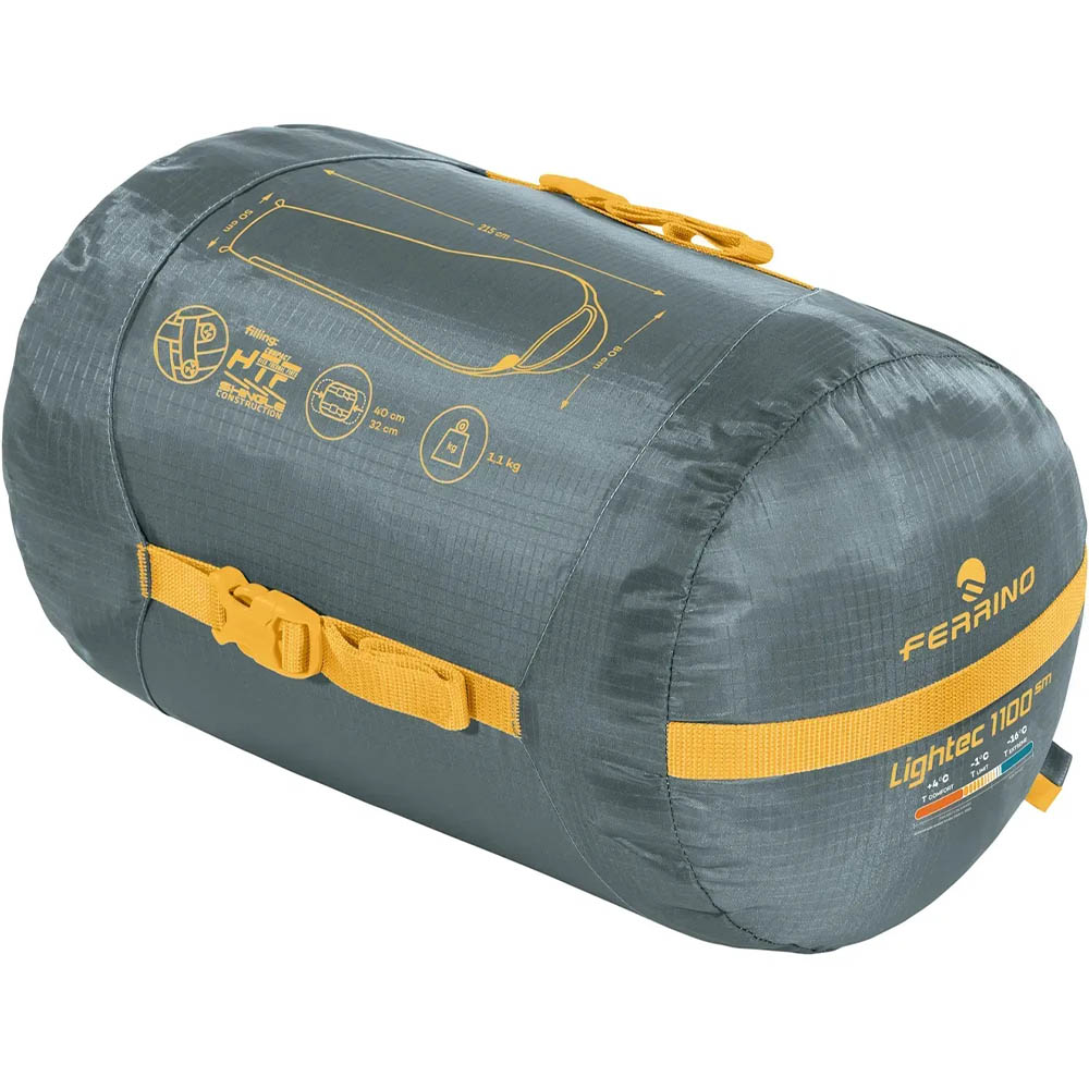 Спальный мешок FERRINO Lightec SM 1100 -3°C Green (86650QVV) Молния левая
