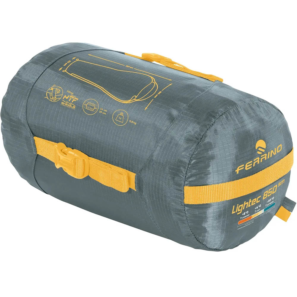 Спальний мішок FERRINO Lightec SM 850 +4 ° C Green (86651QVV) Блискавка ліва