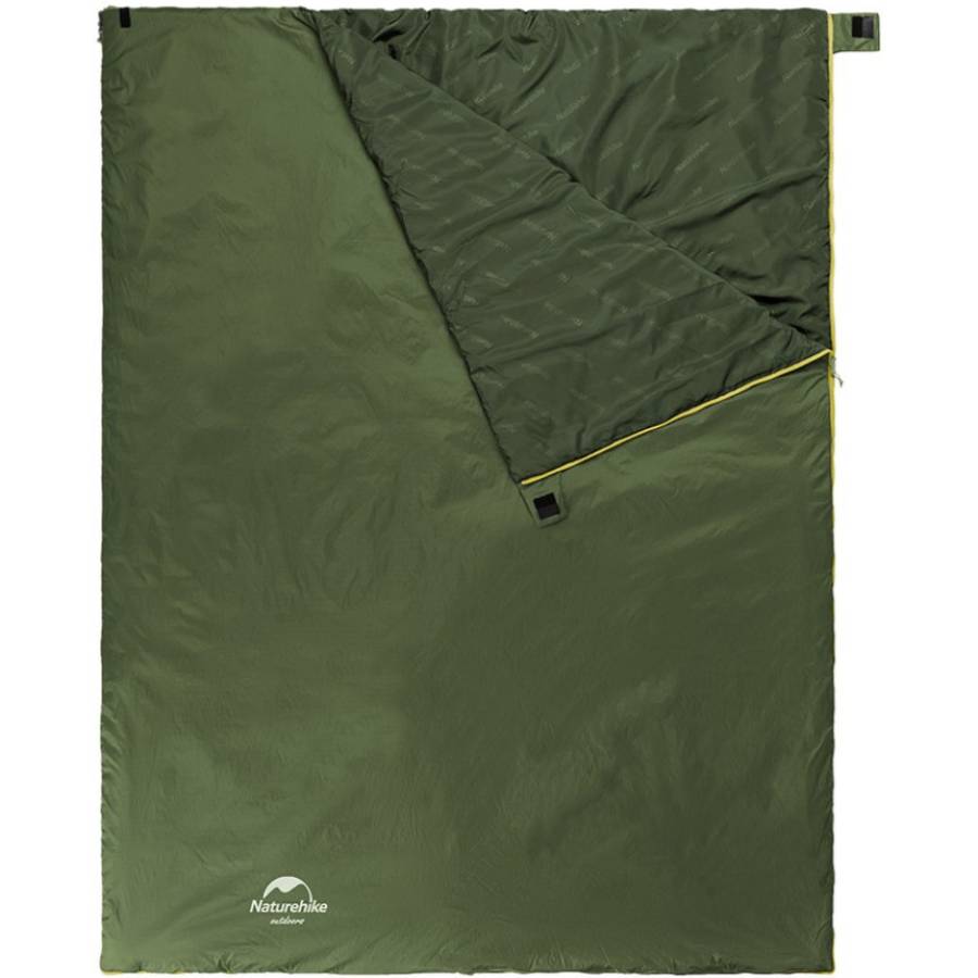 Спальник NATUREHIKE LW180 Mini NH21MSD04 Green (6975641884347) Блискавка ліва