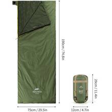Спальник NATUREHIKE LW180 Mini NH21MSD04 Green (6975641884347)