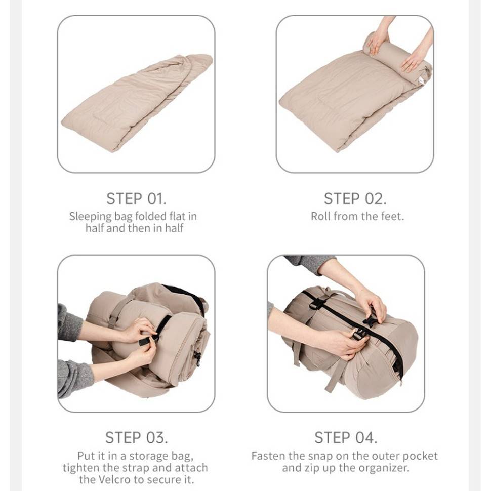 Изображение Спальник NATUREHIKE PS200 CNK2350WS026 Beige (6976507664226)