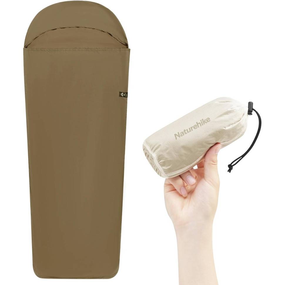 Вкладыш в спальный мешок NATUREHIKE CNH22SD016 Brown (6975641883647)