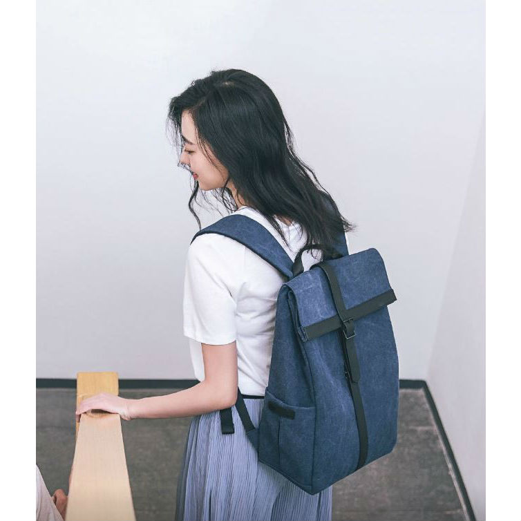 Внешний вид Рюкзак XIAOMI RunMi 90 Grinder Oxford Backpack Dark Blue (Ф03821)