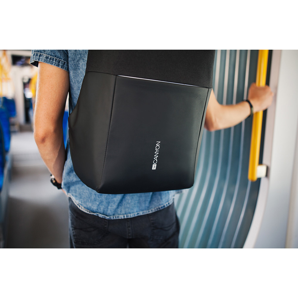 Рюкзак CANYON Антизлодій 15.6" Black (CNS-CBP5BB9) Кількість відділень 1