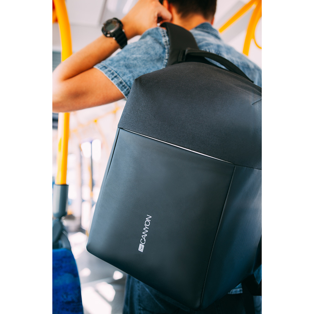 Зовнішній вигляд Рюкзак CANYON Антизлодій 15.6" Black (CNS-CBP5BB9)