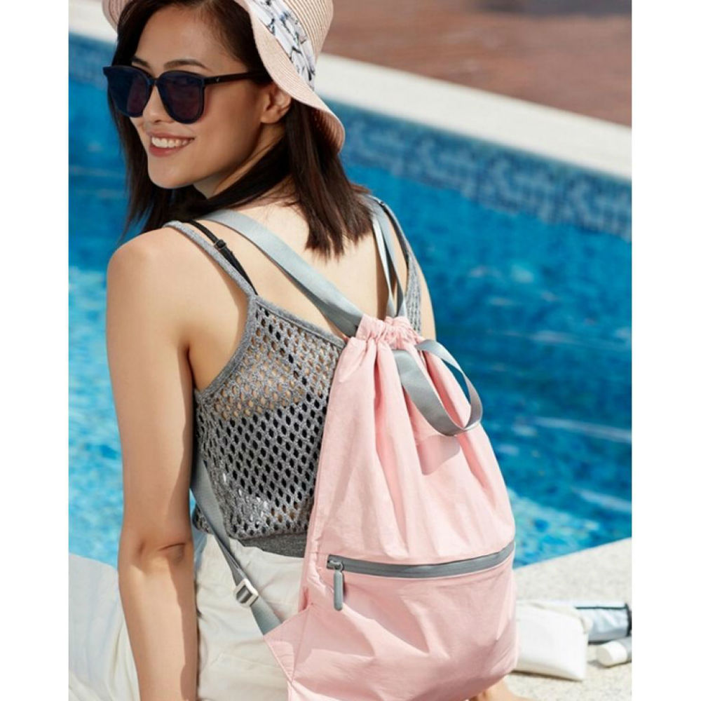 Рюкзак RunMi 90 Points Lightweight Urban Drawstring 11л Pink (6972125146175) Материал полиэстер