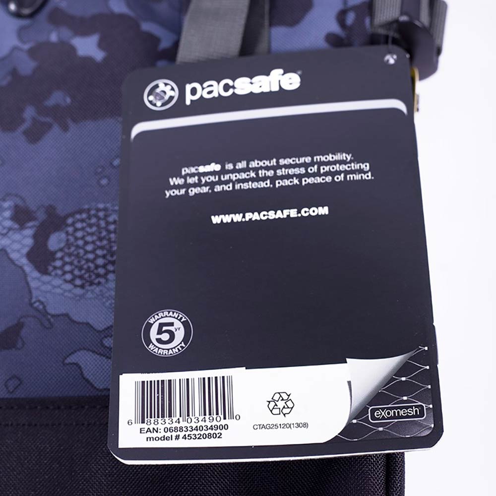 Рюкзак PACSAFE Slingsafe LX450 Grey Camo (45320802) Пол универсальный