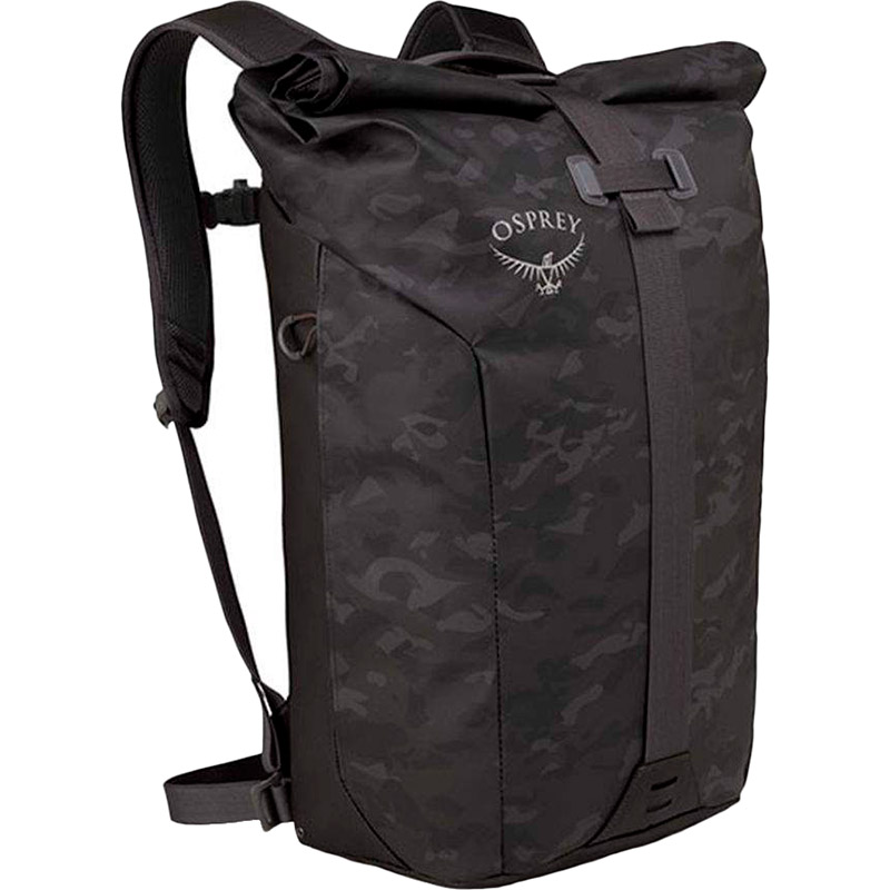 

Рюкзак Osprey Transporter Roll Camo Black O/S (009.2193), Рюкзак Transporter Roll Camo Black - O/S - чорний