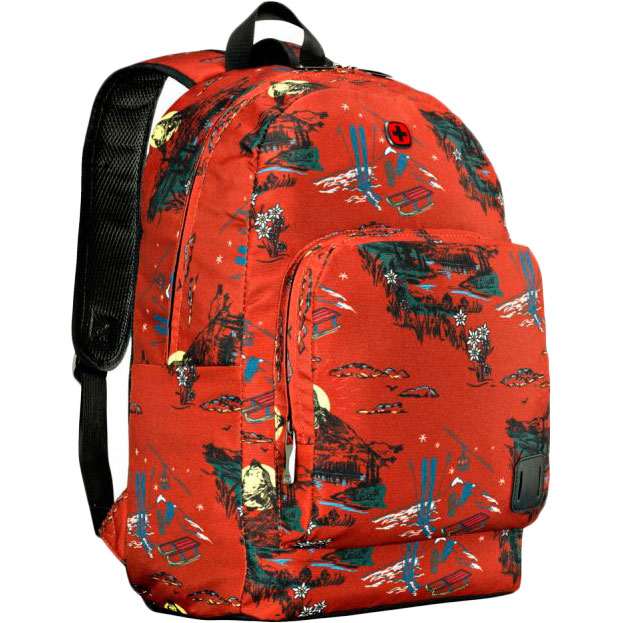 Рюкзак WENGER Crango 16" Rust Alps Print Red (610194) Матеріал поліестер