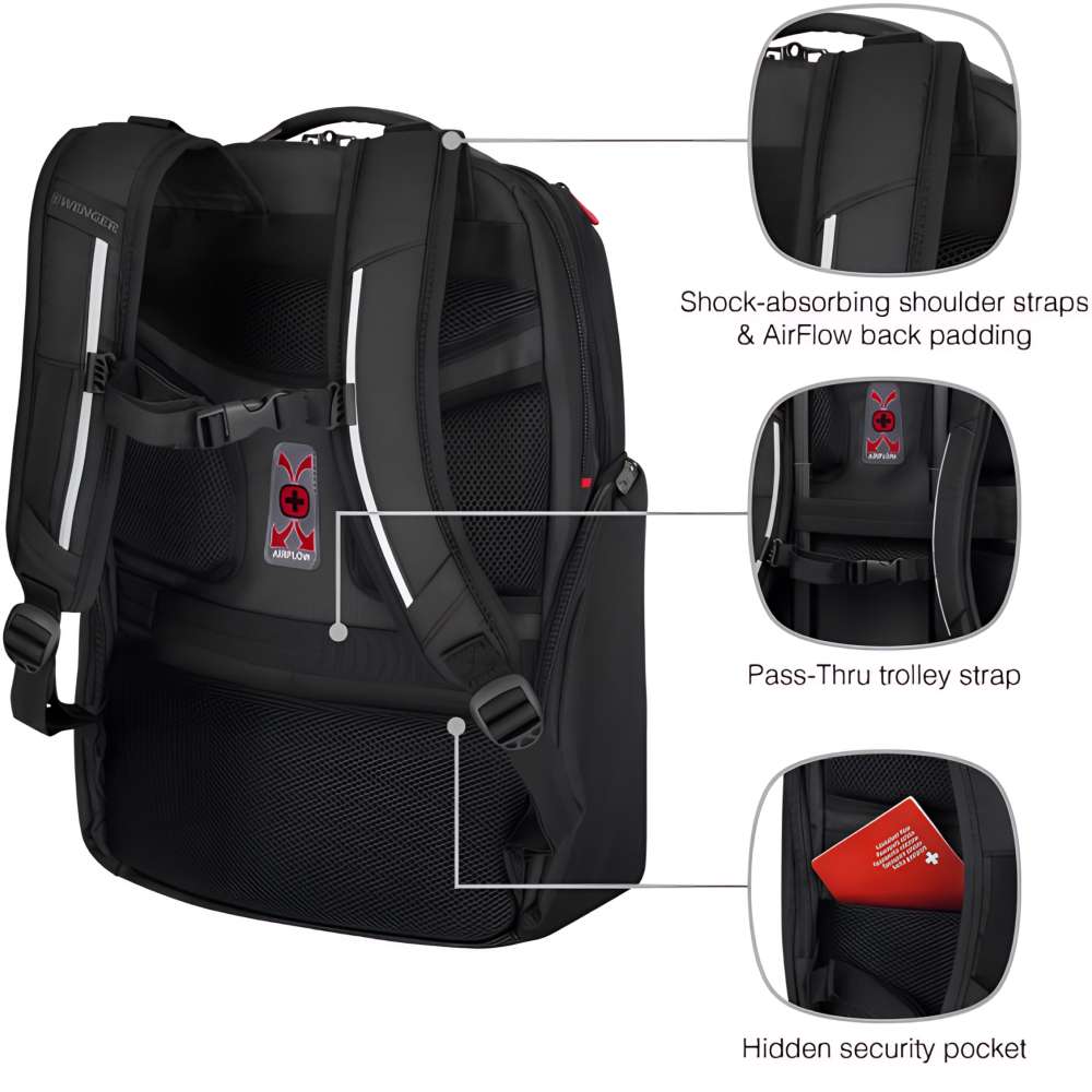 Фото Рюкзак Backpack WENGER New Icons Meteor 17" Black (653188)