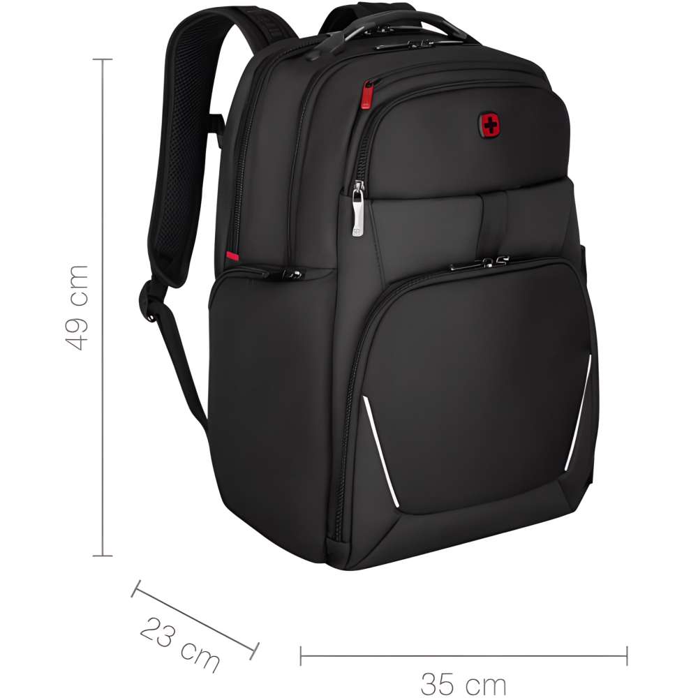 Рюкзак Backpack WENGER New Icons Meteor 17" Black (653188) Об’єм 30