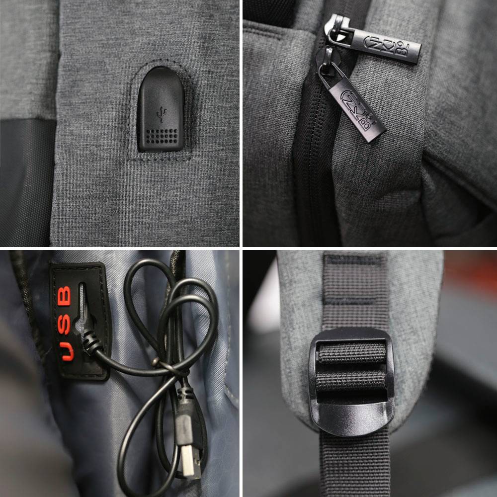 Рюкзак NIKIBO Studio 16л Grey (30011005-07) Матеріал метал