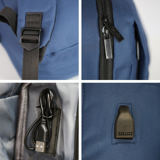Рюкзак NIKIBO Classic 14 л Blue (30010105-44) Кількість відділень 1