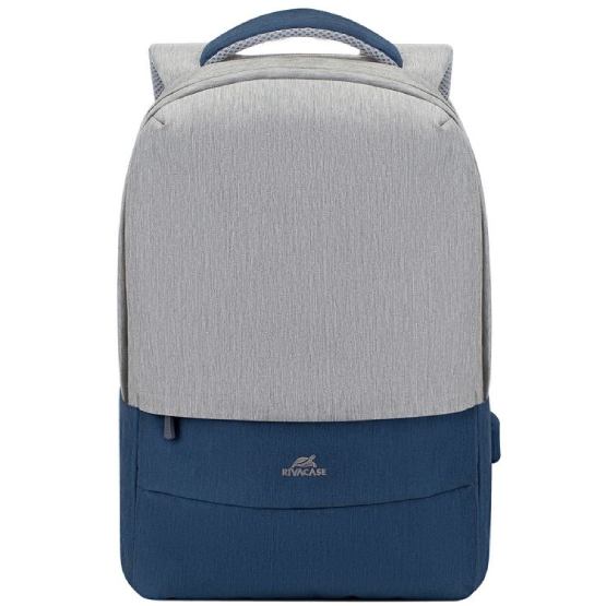 Рюкзак RIVACASE Prater 7562 Grey/Dark blue Рюкзак RIVACASE Prater 7562 Grey/Dark blue Матеріал поліестер