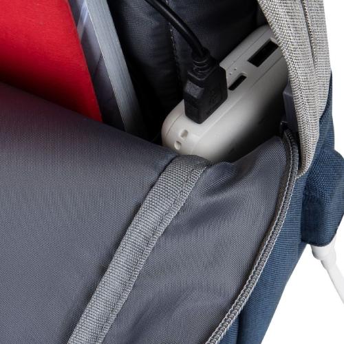 Рюкзак RIVACASE Prater 7562 Grey/Dark blue Фото 15 Рюкзак RIVACASE Prater 7562 Grey/Dark blue