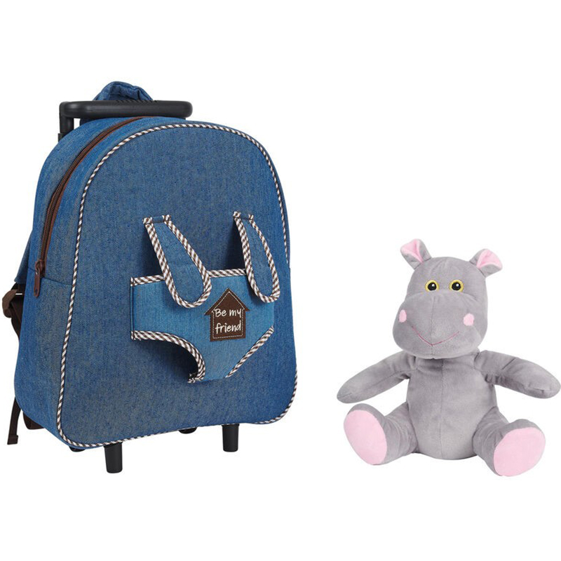 Рюкзак PERLETTI Toys Holly Hippo (P13074) Оснащение ручка