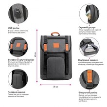 Рюкзак NIKIBO Metro 21 л Black (30010905-01) Рюкзак NIKIBO Metro 21 л Black (30010905-01)