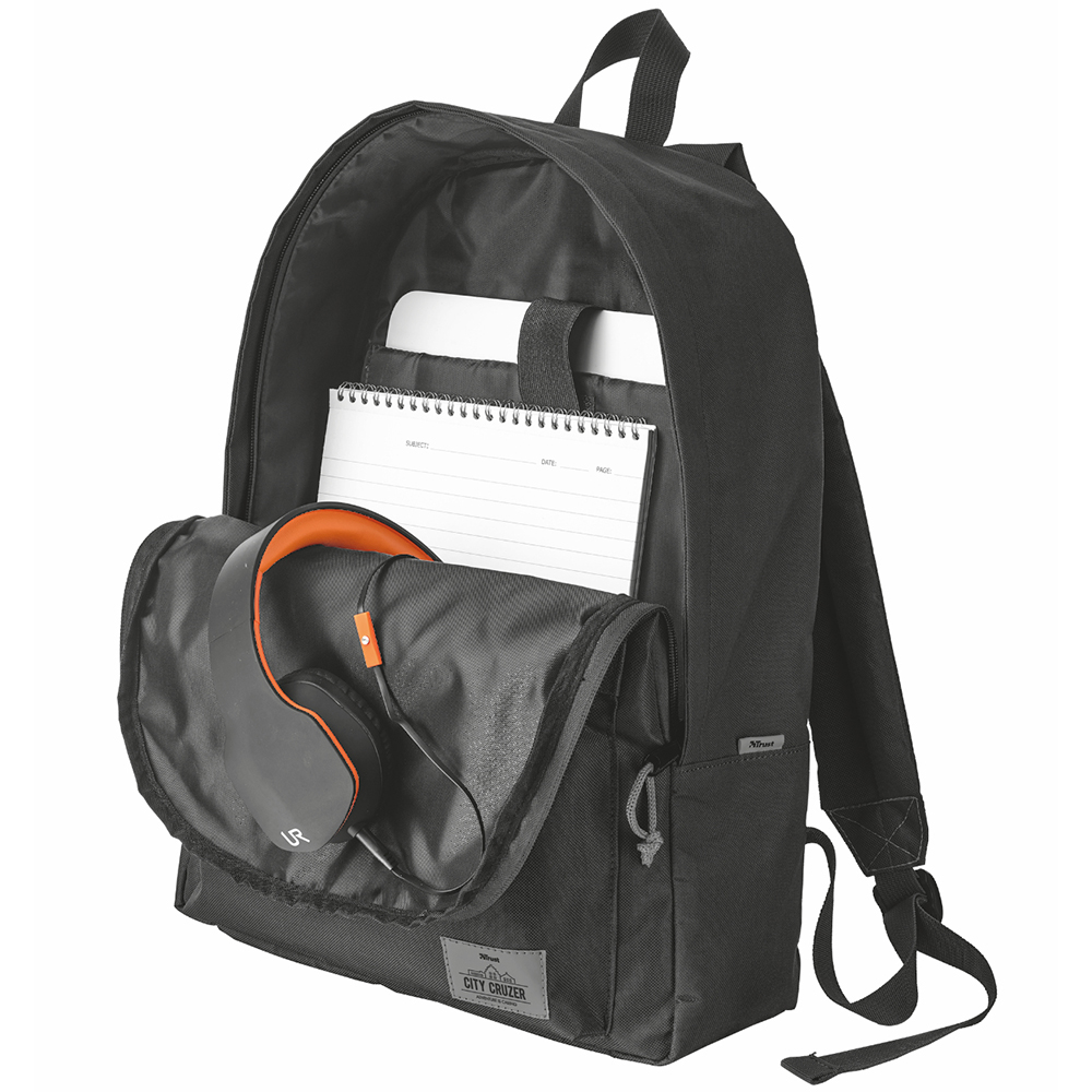 Рюкзак TRUST City Cruzer Backpack 16" Black (20677) Діагональ екрану ноутбука 16