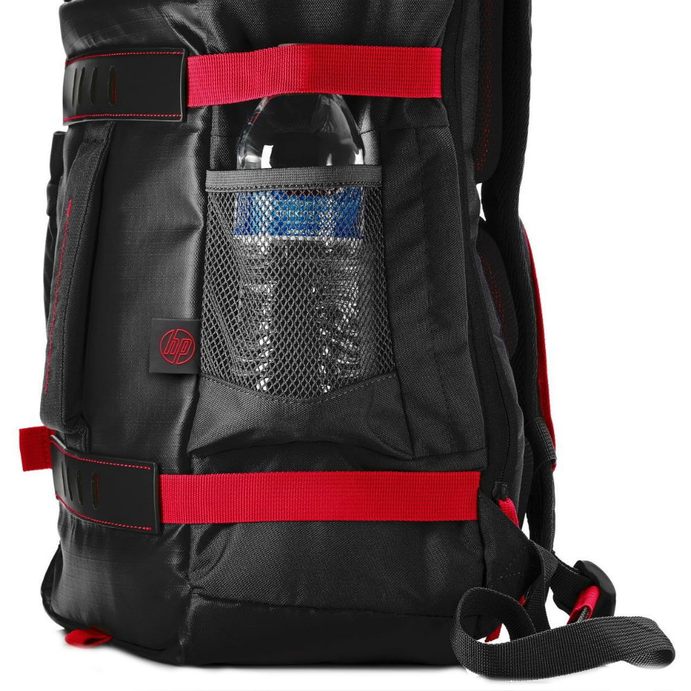 Фото Рюкзак HP 15.6 Odyssey Sport Backpack black/red (X0R83AA)