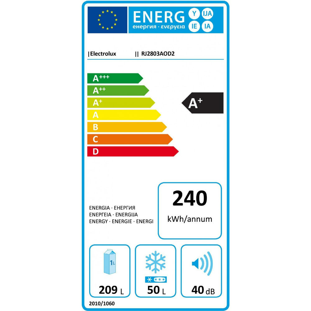 Холодильник ELECTROLUX RJ2803AOD2 Система розморожування автоматичне (крапельне)