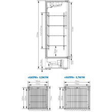 Холодильна шафа МАРІХОЛОДМАШ КАПРІ 0,5 М
