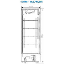 Холодильник витрина МАРИХОЛОДМАШ КАПРИ 0,5СК