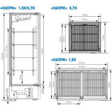 Холодильник МАРІХОЛОДМАШ КАПРІ 0,7 М (метал. двері)