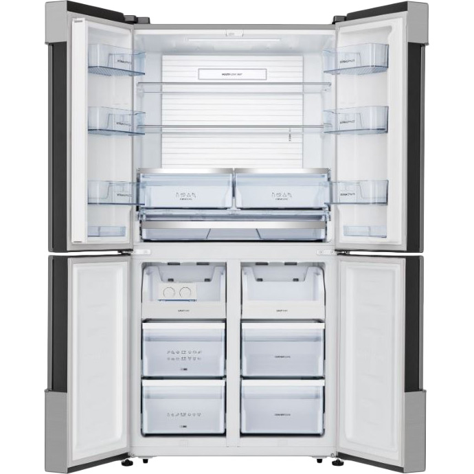 Холодильник GORENJE NRM9181UX Морозильная камера нижнее расположение