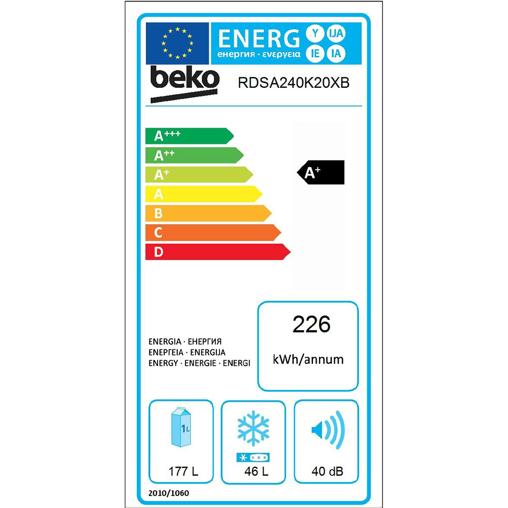 Холодильник BEKO RDSA240K20XB Система розморожування автоматичне (крапельне)