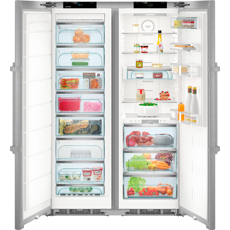 Холодильник LIEBHERR SBSes 8773 Морозильная камера боковое расположение
