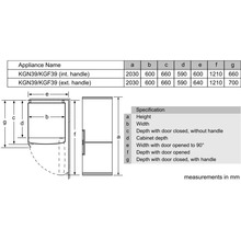 Холодильник BOSCH KGN39VL316