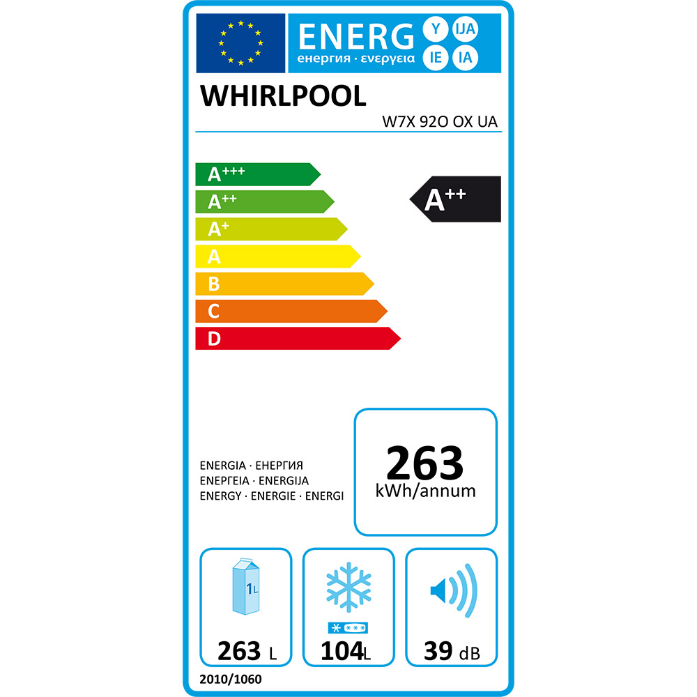 В интернет магазине Холодильник WHIRLPOOL W7X 92O OX UA