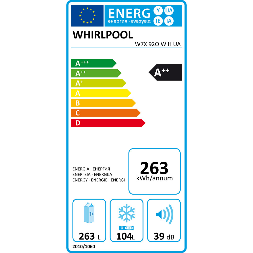 В интернет магазине Холодильник WHIRLPOOL W7X 92O W H UA