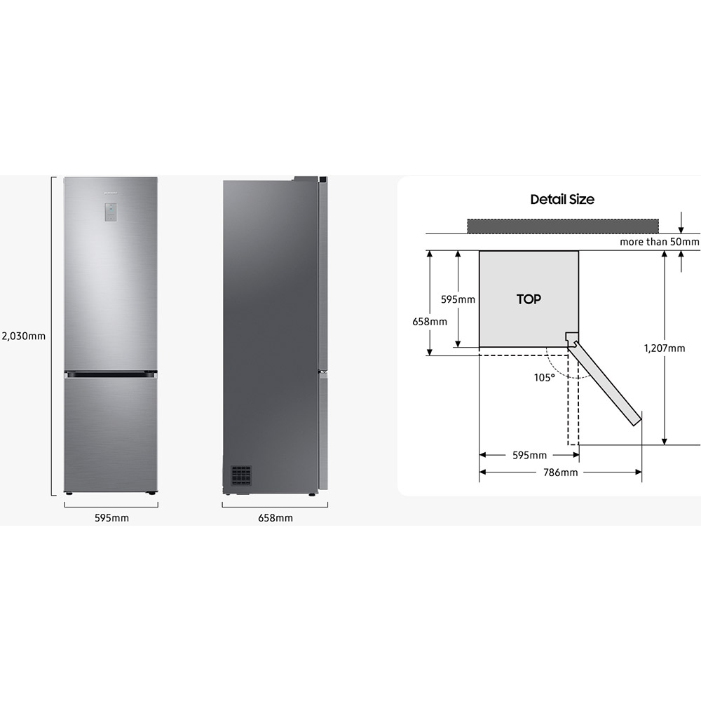 Зображення Холодильник SAMSUNG RB38C600EWW/UA