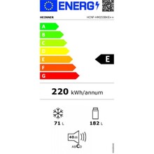 Холодильник HEINNER HCNF-HM253BKE++
