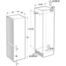 Вбудований холодильник GORENJE NRKI218EA0 (743273)