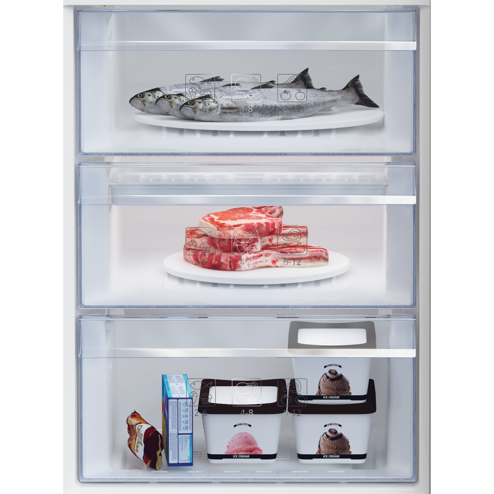 Холодильник BEKO RCSA366K40XBN Розморожування морозильної камери ручне